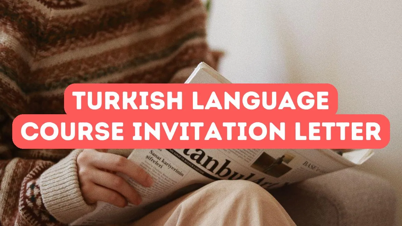 Turkish Language Course Invitation Letter