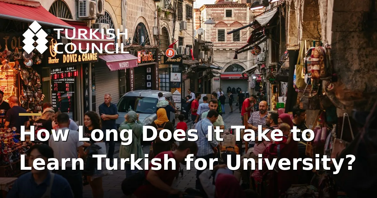 Üniversite için Türkçe Öğrenmek Ne Kadar Sürer?
