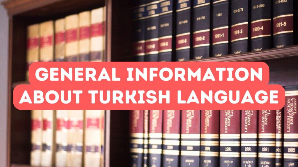 有关土耳其语的一般信息